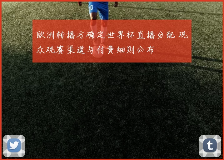 欧洲转播方确定世界杯直播分配 观众观赛渠道与付费细则公布